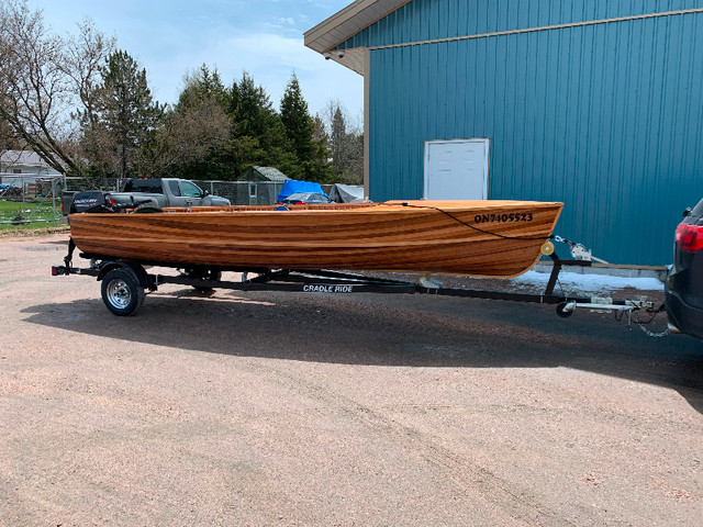 Geisler cedar strip boat in Powerboats & Motorboats in Muskoka - Image 3