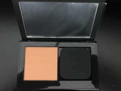 New in Box Shisheido Powder Foundation Ginza Tokyo "410 Sunstone" Synchro Skin Self-Refreshing Custo...