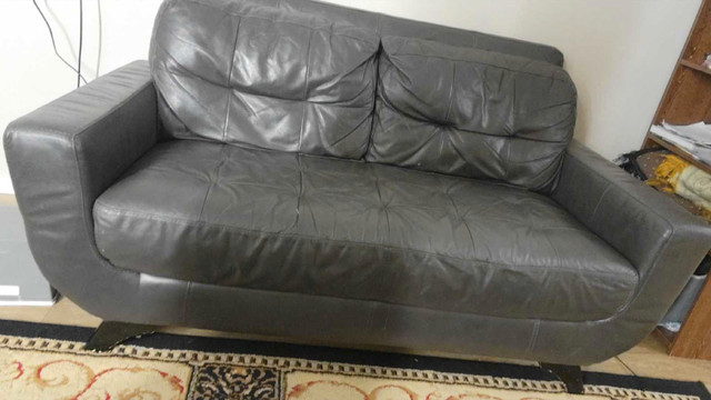 Real leather 2 seater in Couches & Futons in Victoria - Image 2