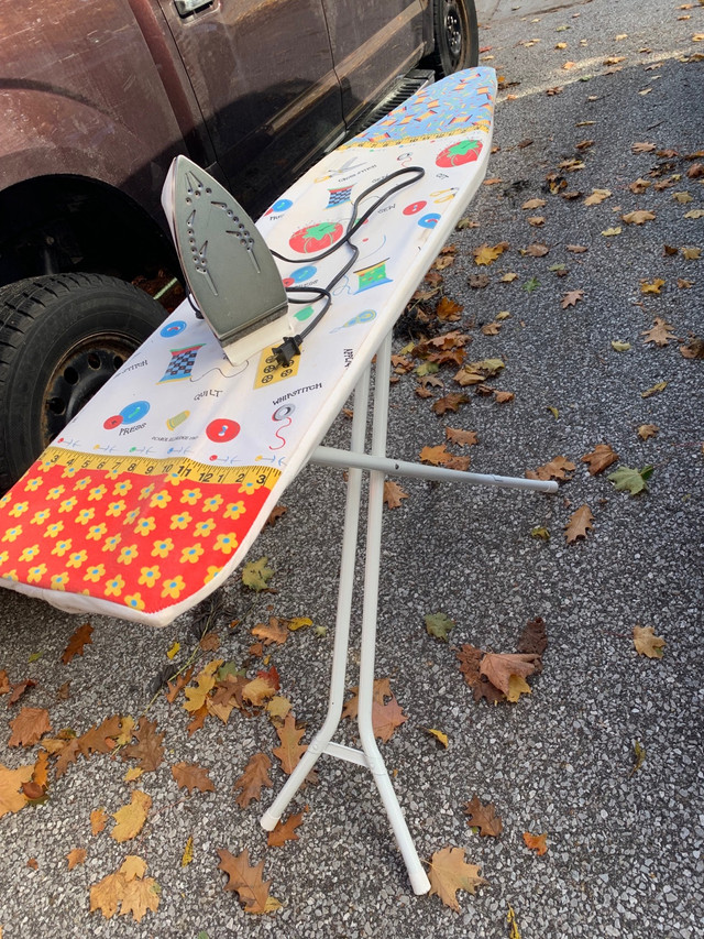 Iron with ironing board in Storage & Organization in Barrie