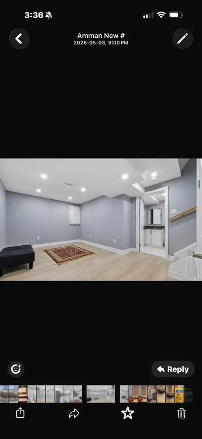 Newly Renovated 1 bedroom basement for rent in Bowmanville. Separate kitchen and washroom with compl...