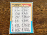 1975 Topps baseball card unmarked  checklist 517 perfect card