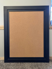 Dark wood frame cork board 