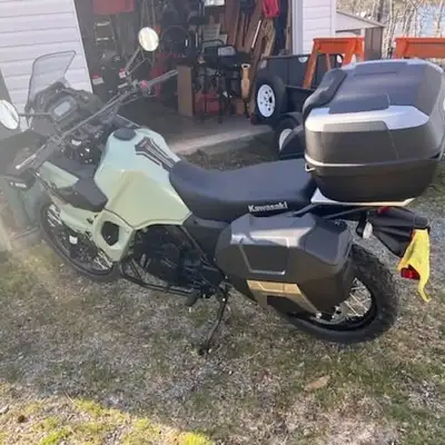 This iconic and reliable KLR 650 Adventure motorcycle - in pristine condition and with very low mile...