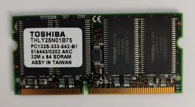TOSHIBA SDRAM PC-133 133MHZ 256MB LAPTOP RAM THLY25N01B75, View more