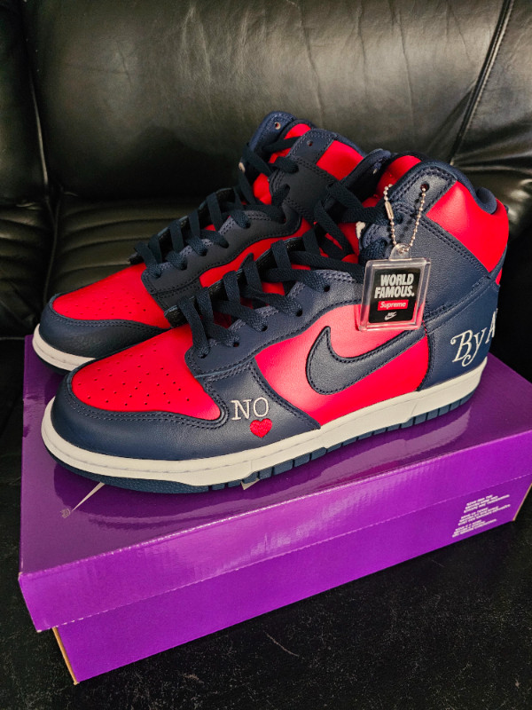 Nike SB Dunk High Supreme By Any Means Navy size 10.5 in Men's Shoes in Markham / York Region