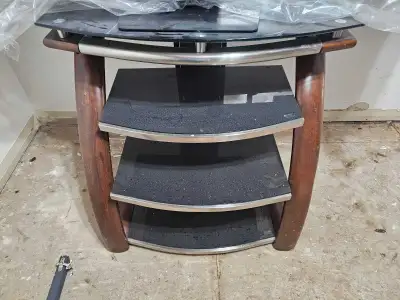 Glass & Wood TV Stand, View more