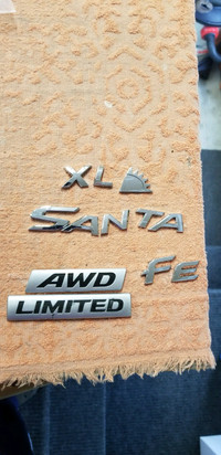 OEM Hyundai Santa Fe XL Limited Rear Hatch Emblems Badges