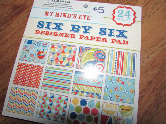 SALE! 6x6 cardstock paper pads for cardmaking, scrapbooking, etc in Hobbies & Crafts in City of Halifax - Image 4