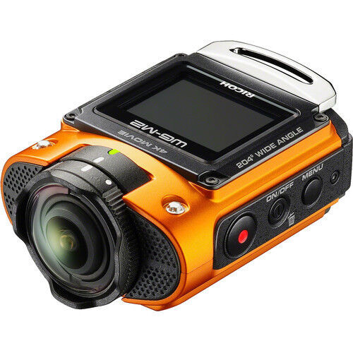 RICOH UHD 4K Action Video Camera 1.5-Inch LCD Orange WG-M2 in Cameras & Camcorders in Burnaby/New Westminster