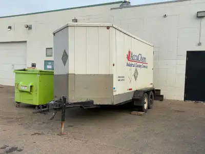 Trailer body is 7 feet x 14 feet plus 2 foot v-nose Cargo trailer built by Beothuck Trailers in Edmo...