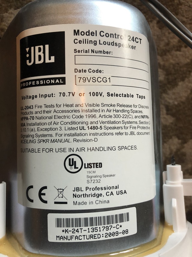 JBL 24CT Ceiling Loudspeakers Speakers Calgary Kijiji