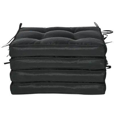 Black 4 piece outdoor Replacement Cushions for Rattan Furniture, View more