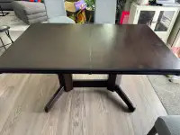 Solid Hickory expandable table