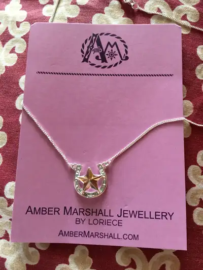 Amber Marshall Lucky Star Sterling Silver Necklace, View more