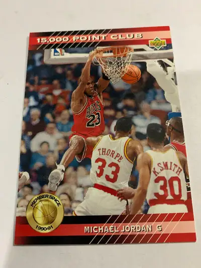 Michael Jordan Upper Deck 1993 15,000 point club Card #PC4 NM, View more