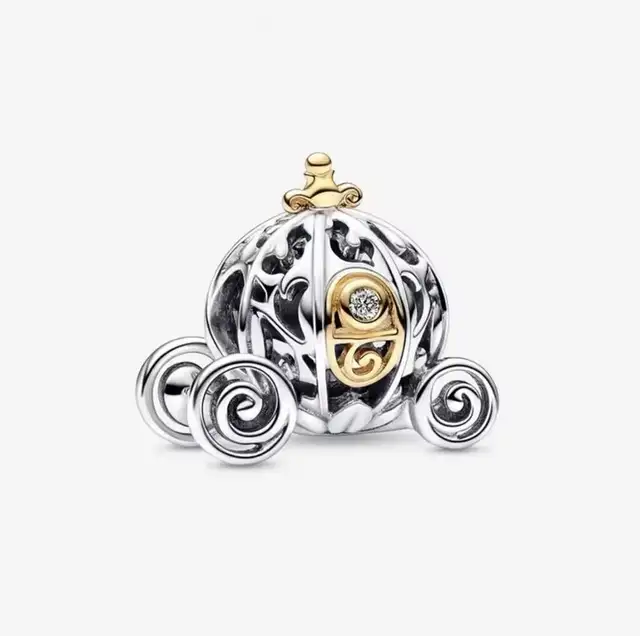 Disney Princess Carriage 925 Sterling Silver Charm