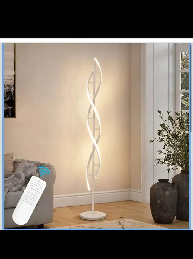 40W Modern FloorLamp with Remote 60 inch Dimmable Floor Lamp for in Indoor Lighting & Fans in Hamilton - Image 2