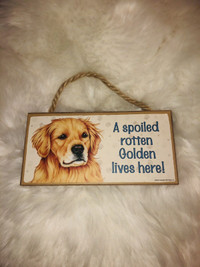 A spoiled rotten Golden lives here! Made in USA./firm price