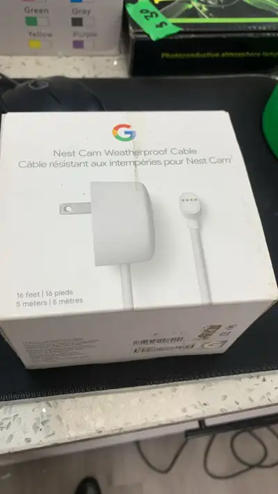Google Nest Cam Weatherproof Cable GF8CS – Brand New  $20, View more