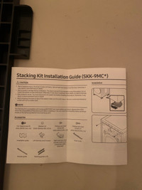 Samsung stacking kit for washer/dryer
