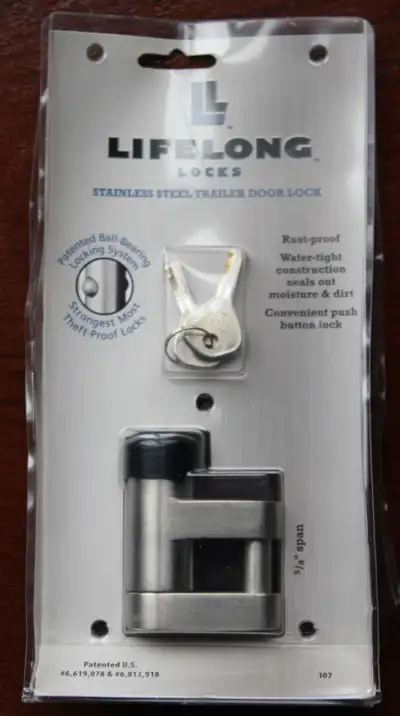 NEW - Lifelong Locks - Trailer Door Lock, View more