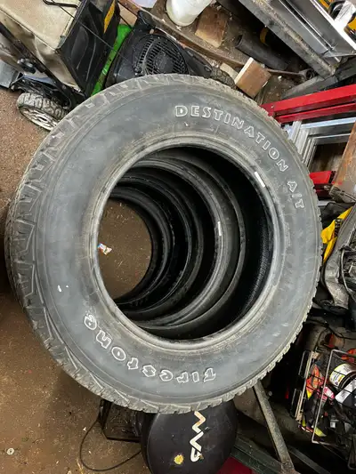 I am selling a set of four used Firestone Destination A/T tires, size 245/65r17, perfect for your ne...