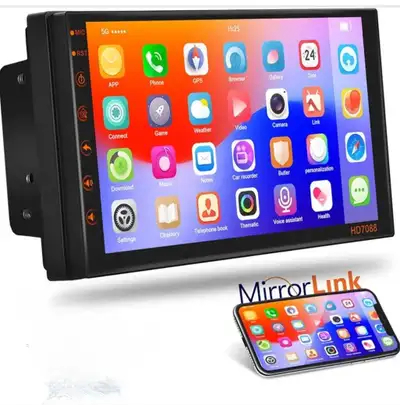 Podofo Double Din Car Stereo with Bluetooth, 7 Inch Touch Screen Car Radio Stereo Android Head Unit...