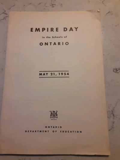 1954 Empire Day brochure for Ontario schools, View more