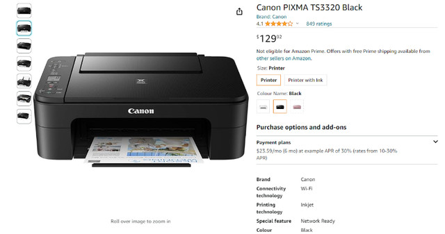 Canon PIXMA TS3320+ Additional Ink in General Electronics in Delta/Surrey/Langley - Image 4
