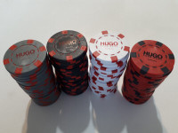 Lot de 96 jetons poker Hugo Boss