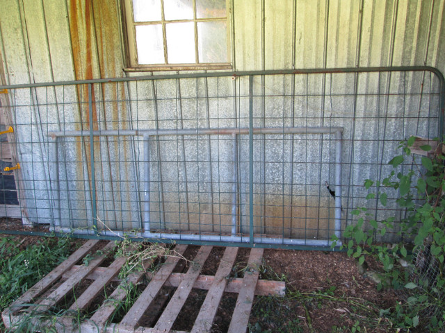 12 foot green metal gate in Decks & Fences in Peterborough