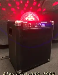Ion Party Rocker Wireless Speaker System wi/ Builtin Light Show