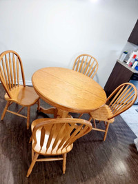 Dining table with 4 chairs available. Brampton 