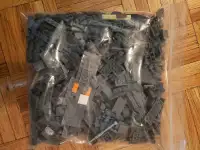1 lbs of LEGO Dark Blue Grey (mixed parts)