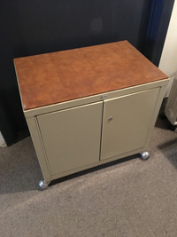 MOBILE STEEL OFFICE STORAGE CABINET