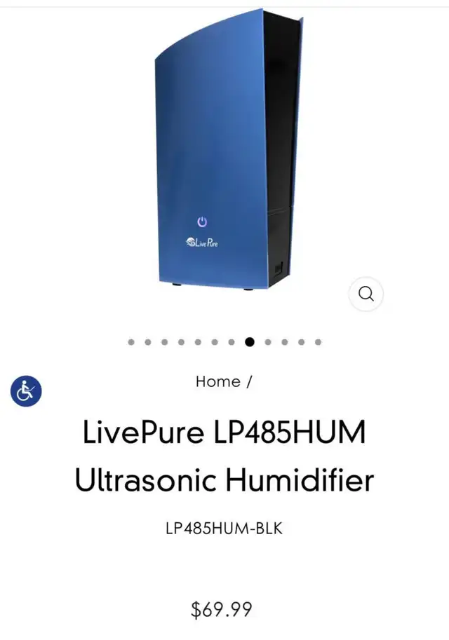 New Hunter LivePure Cool Mist Ultrasonic Humidifier in Other in Kitchener / Waterloo - Image 6