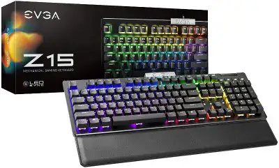 BNIB EVGA Z15 RGB Gaming Keyboard, View more