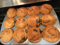 Domestic help and cooking: muffins, pies, cookies