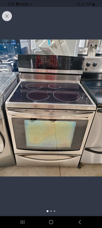 Stainless steel induction electric stove range oven