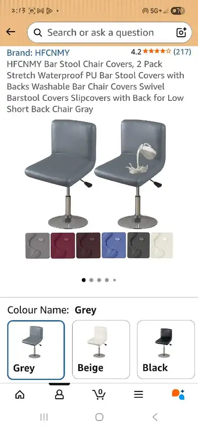 HFCNMY Bar Stool Covers, View more