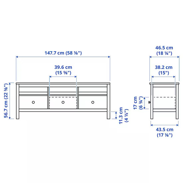 Hemnes IKEA tv stand  in TV Tables & Entertainment Units in City of Toronto - Image 4