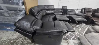 Power / Manual Recliner Sectional | Brand New | Free Delivery, View more