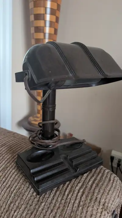 Antique desk lamp, View more