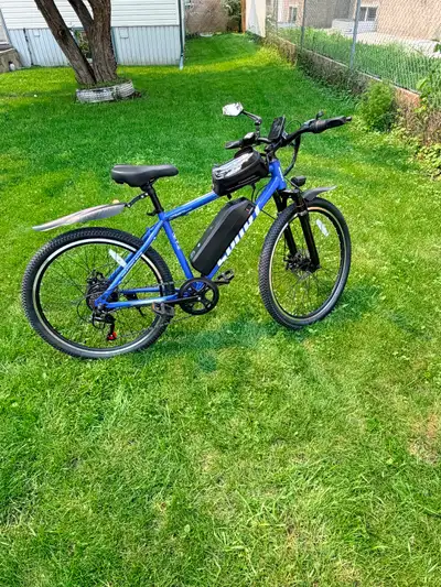 Brand new 48v/750w 26 in blue e-bike, View more