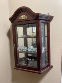 Small hanging curio cabinet 