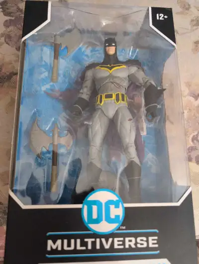 Selling a brand new, in-box McFarlane Toys DC Multiverse Batman With Battle Damage action figure! Th...