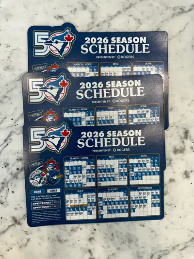 BLUE JAYS 2026 SEASON SCHEDULE MAGNET, View more