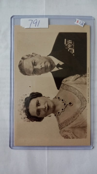 Their Majesties The King and Queen Elizabeth's parents Postcard