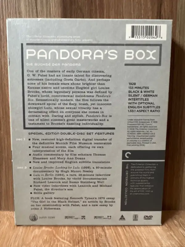Pandora's Box (Criterion Collection #358) (2-Disc Set DVD, 1929) in CDs, DVDs & Blu-ray in Oakville / Halton Region - Image 3